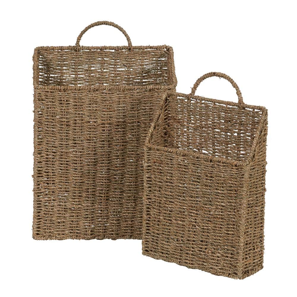 Seagrass Wicker Wall Basket Set price history on PriceWatchPro