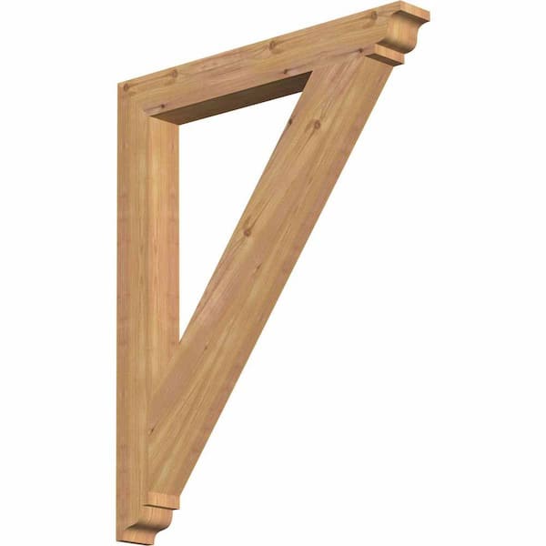 Ekena Millwork 3.5 in. x 38 in. x 30 in. Western Red Cedar Traditional Smooth Bracket