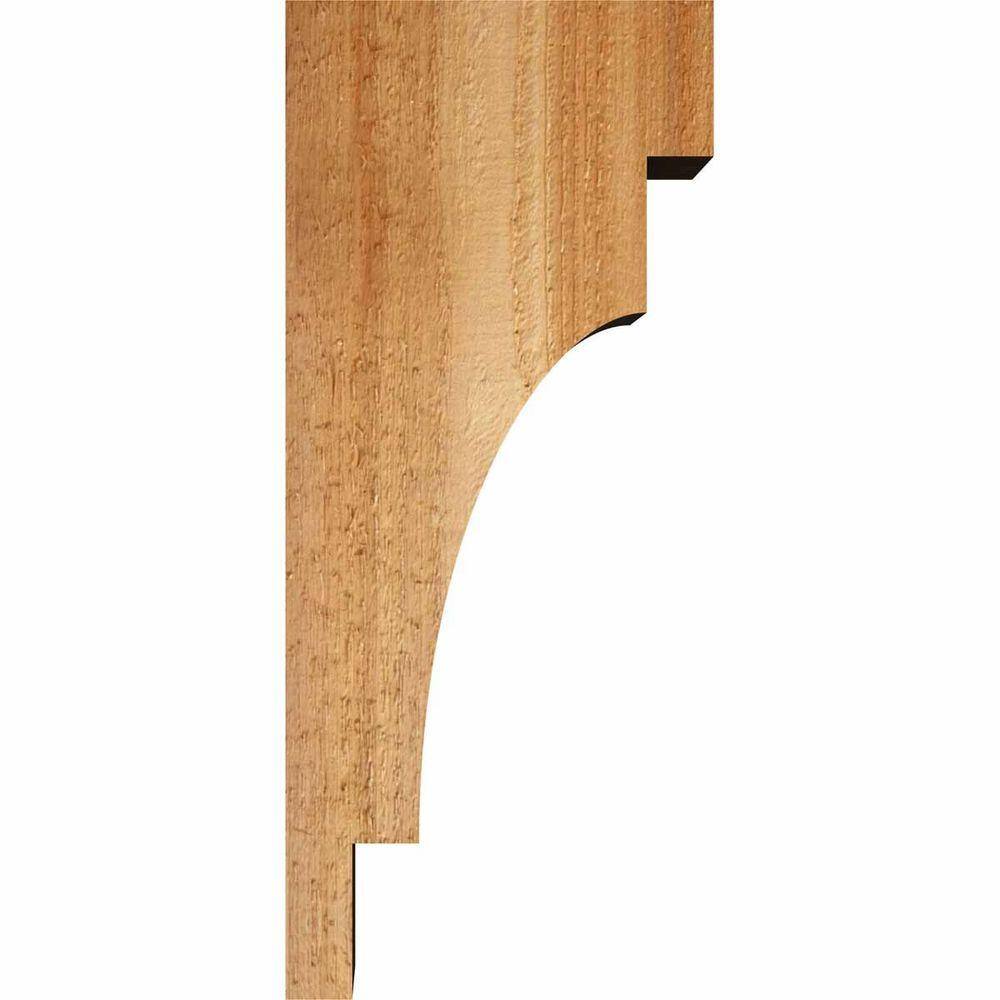 14" Rustic Western Red Cedar Corbel with Rough Sawn Finish