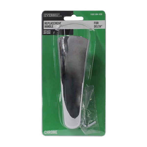 Single Lever Replacement Faucet Handle in Chrome for Delta Replaces RP28898