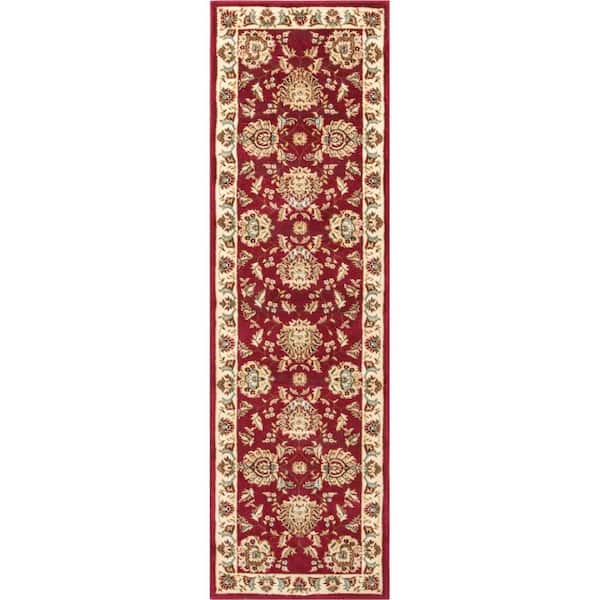 Well Woven Timeless Abbasi Red 3 ft. x 12 ft. Traditional Runner Rug