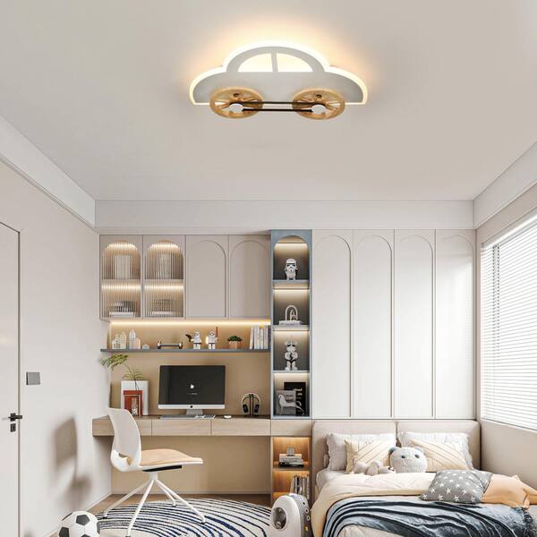 TOZING 17.9 in. Modern Integrated LED Flush Mount Ceiling Light