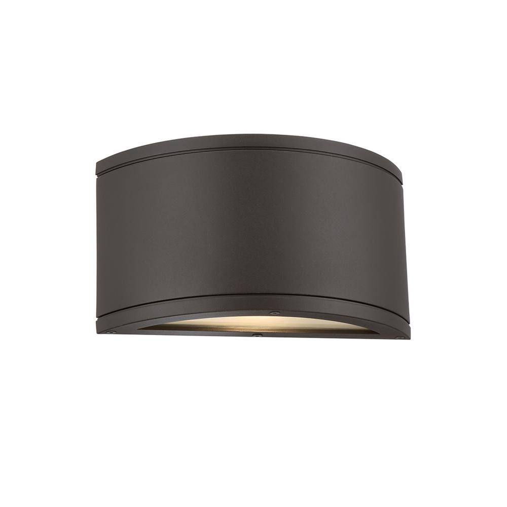 Bronze Aluminum Crescent LED Wall Sconce, Energy Star Dimmable
