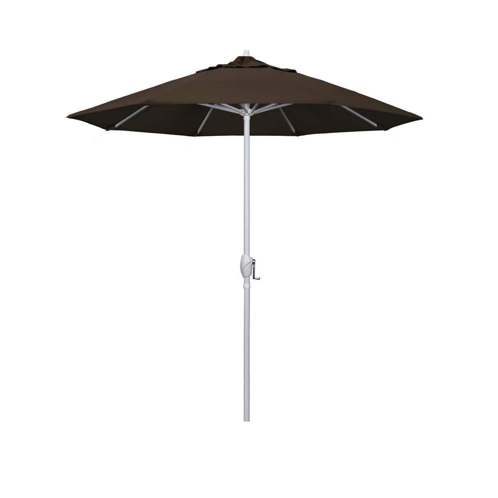 7.5 ft. Matted White Aluminum Market Patio Umbrella Auto Tilt in Mocha Pacifica price history on PriceWatchPro