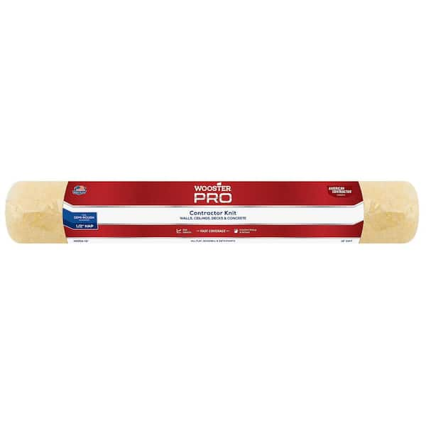 Wooster 18 in. x 1/2 in. Pro American Contractor High-Density Knit Fabric Roller