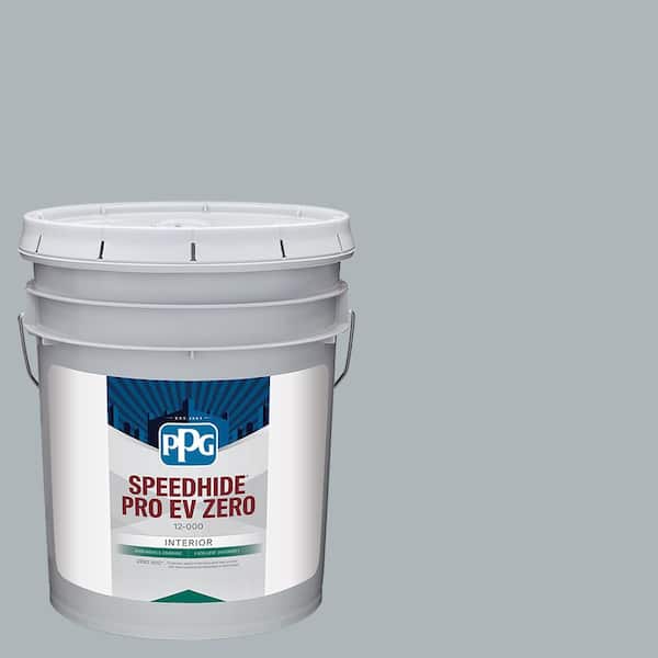 PPG Speedhide Pro EV Zero 5 gal. PPG1038-4 Smoke Screen Flat Interior Paint