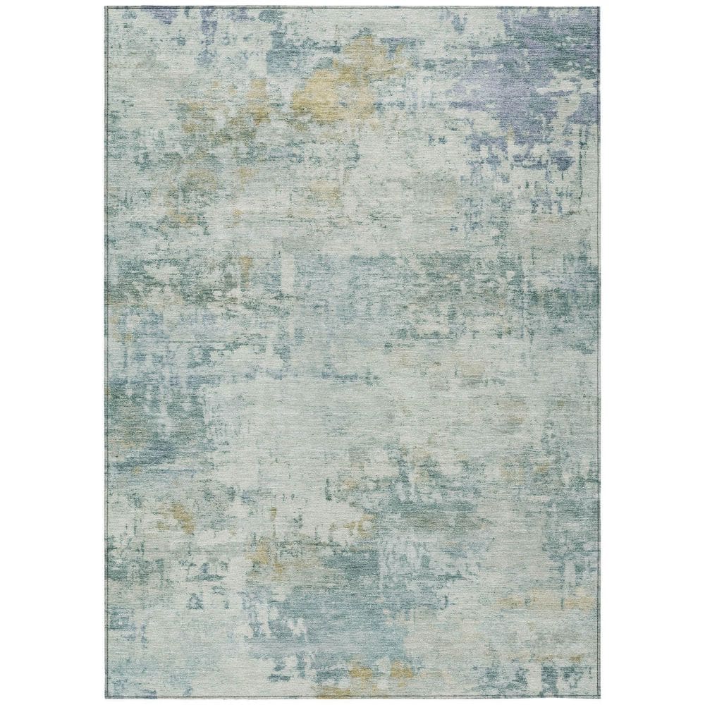 Chantille Machine Washable Indoor/Outdoor Abstract ACN2371 Aqua 10 ft. x 14 ft. Area Rug price history on PriceWatchPro
