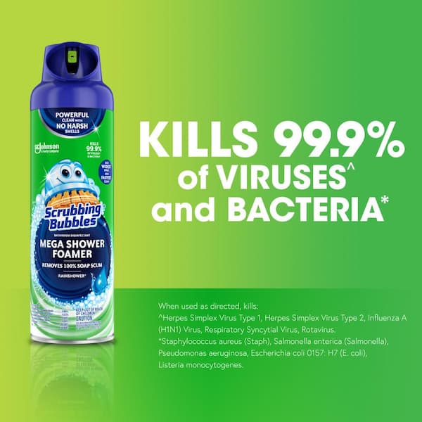 20 oz. Mega Shower Foamer Aerosol Bathroom Cleaner (4-Count)(2-Pack)
