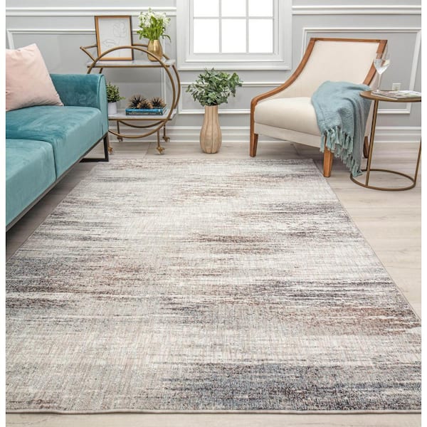 Mason Brooks Celestia Misty Silver 2'6x4' Contemporary Gray Area