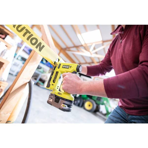 thumbnail interactive-video image 1 of RYOBI P317KN Cordless Crown Stapler – 18V With Battery & Charger, For DIY & Upholstery 1 of 5