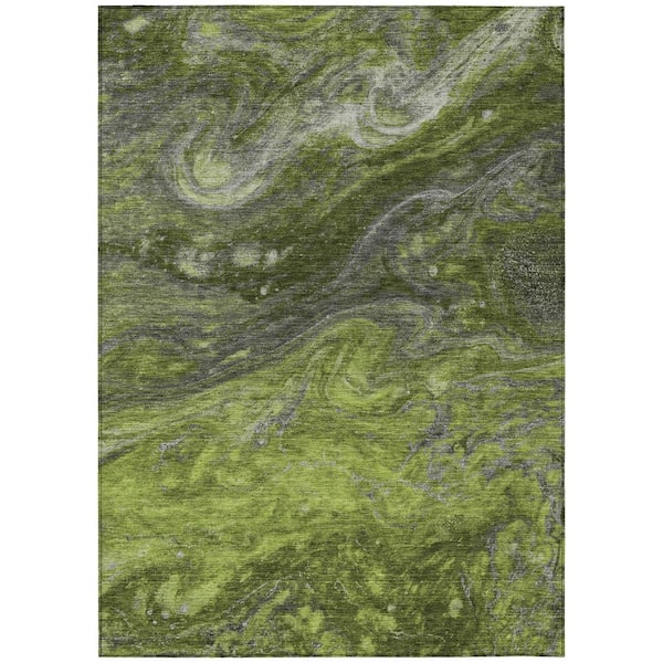 Addison Rugs Chantille ACN599 Green 8 ft. x 10 ft. Machine Washable Indoor/Outdoor Geometric Area Rug