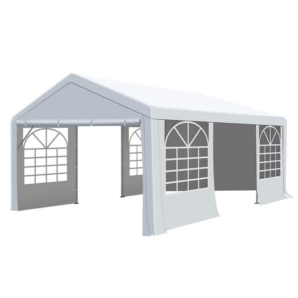 13 ft. x 20 ft. Outdoor Party Tent with Removable Sidewalls, Heavy Duty Wedding Tent Commercial Event Shelter Canopy