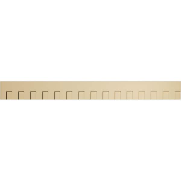 Ekena Millwork 1 in. D x 9 in. W x 90 in. L Primed Polyurethane Panel Moulding