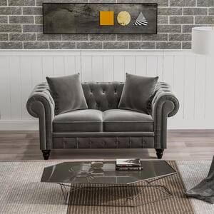 grey suede 2 seater sofa