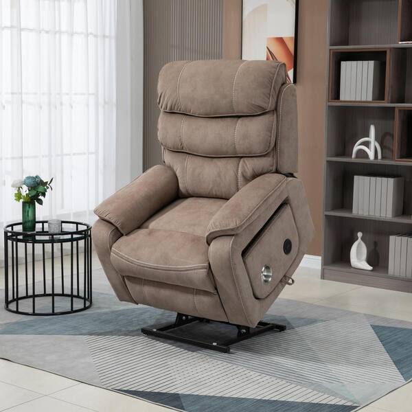 aisword Dual OKIN Motor Velvet Recliner Chair with Massage 