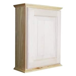 Aventura 15.5 in. W x 19.5 in. H x 8 in. D Unfinished Wood Surface Mount Wall Cabinet