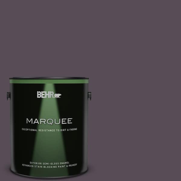 BEHR MARQUEE 1 gal. #670F-7 Blackberry Wine Semi-Gloss Enamel Exterior Paint & Primer