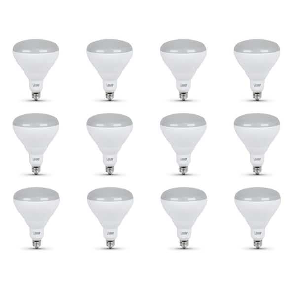 Feit Electric 65-Watt Equivalent BR40 Dimmable CEC Title 20 Energy Star 90+ CRI E26 Flood LED Light Bulb, Soft White 2700K (12-Pack)