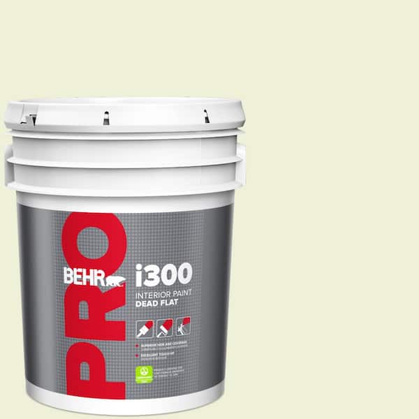 BEHR PRO 5 gal. #P360-1 Budding Leaf Dead Flat Interior Paint