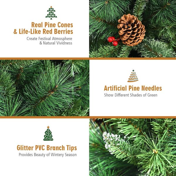 Artificial Pine Branches Lot of 5 Pcs Pine Tree Branch 
