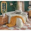 StyleWell Daphne 91.7 in. Skirted Upholstered Queen Size Sofa Bed in Oatmeal 113A062OAT