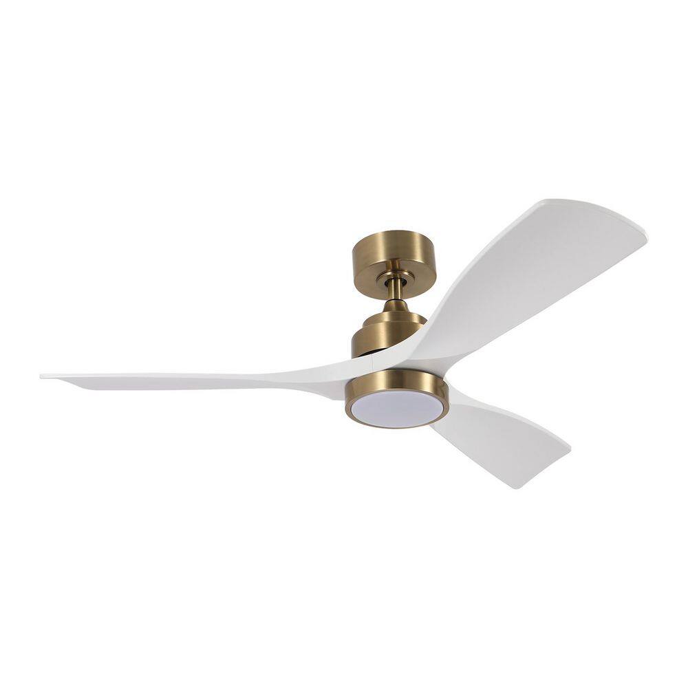 48 in. Gold Indoor Ceiling Fan with Light Remote Control, Quiet DC Motor 3-