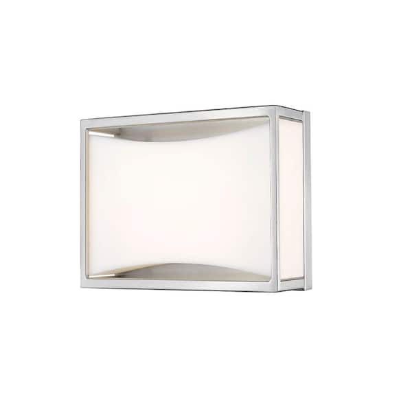 Unbranded Baden 10 in. 1-Light 8-Watt Brushed Nickel Integrated LED Vanity Light Bar