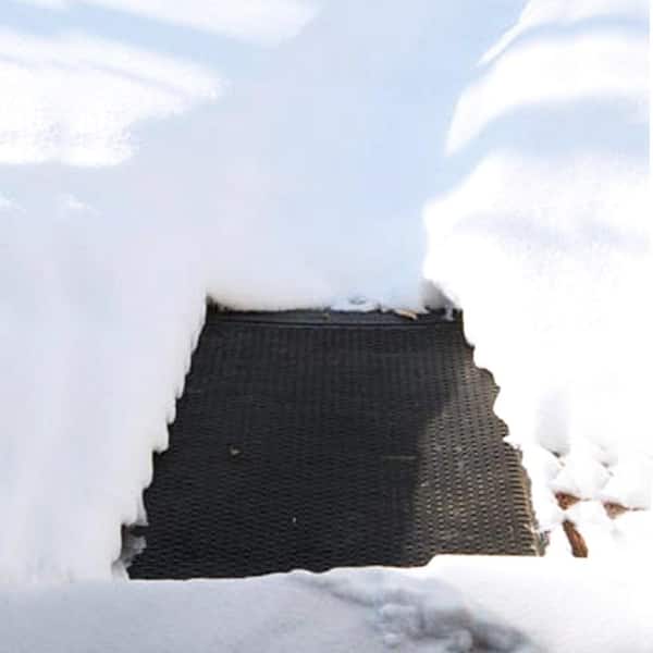 Heated Snow Melting Mats for Entrances,Outdoor Stairs Non-Slip Winter  Removal and Ice Melt Products,PVC Heated Mat,Melts 2 in o of Snow Per  Hour,for
