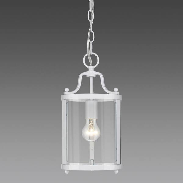 Golden Lighting Payton 1-Light White Pendant Light