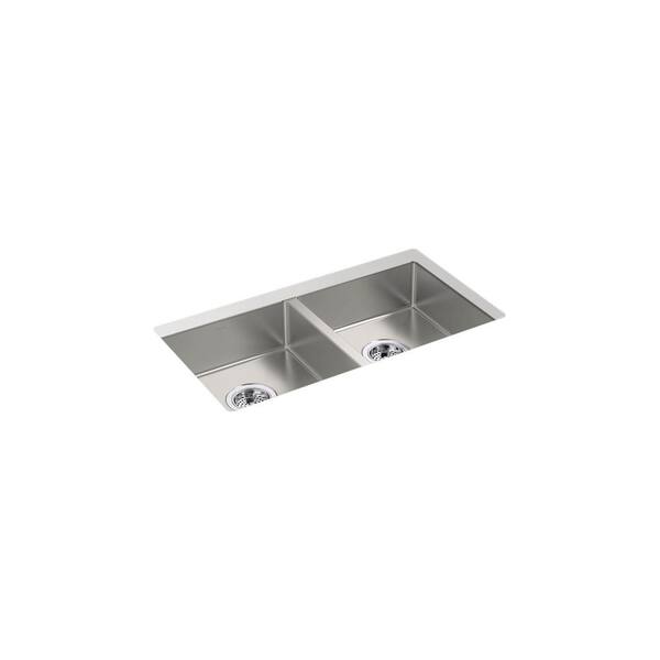 KOHLER Strive 29-1/2 in. Undermount Double-Bowl Kitchen Sink KOHLER Strive 29-1/2 in. Undermount Double-Bowl Kitchen Sink