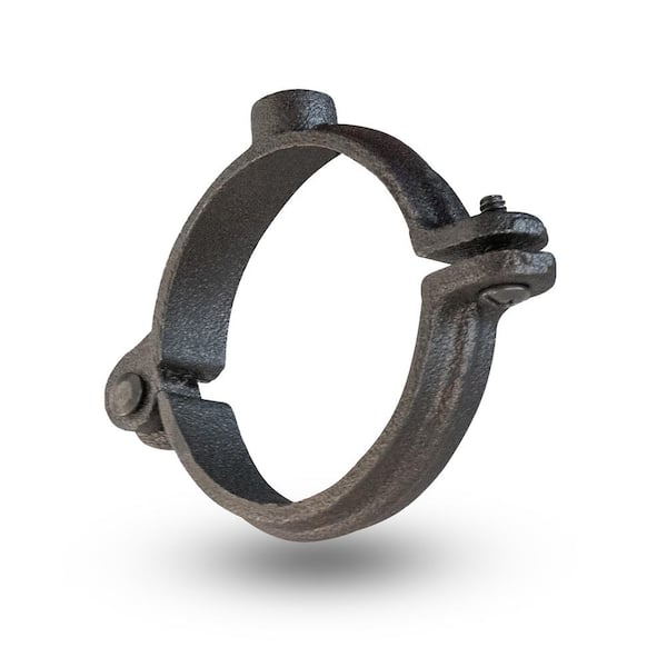 The Plumber's Choice 1-1/2 in. Hinged Split Ring Pipe Hanger in Uncoated Malleable Iron
