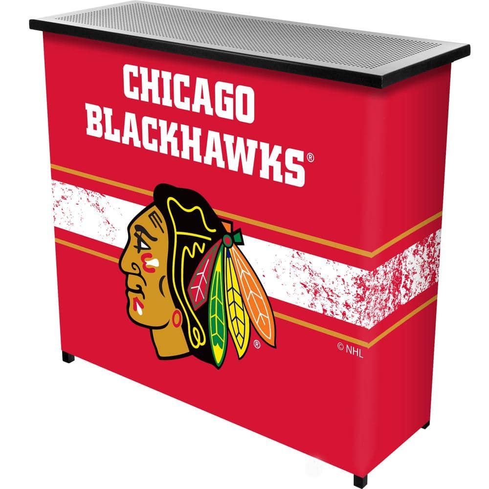 Chicago Blackhawks Red 2015 Stanley Cup Champs Lighted Analog Neon Clock