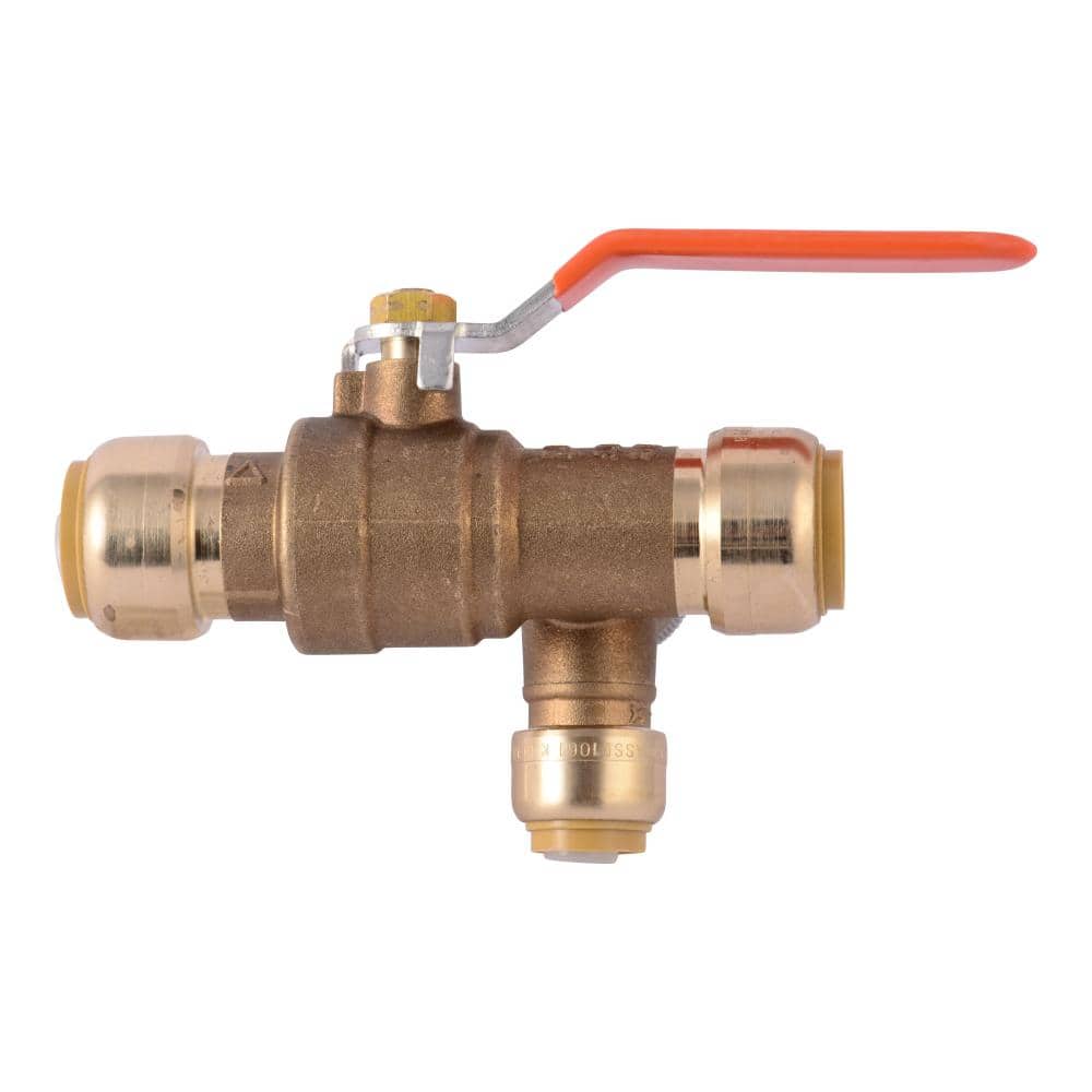 SharkBite 3/4 Inch Thermal Expansions Relief Ball Valve, Push To Connect Brass Plumbing Fitting, PEX Pipe, Copper, CPVC, PE-RT, HDPE, 25704LF (B085WRZX2J)