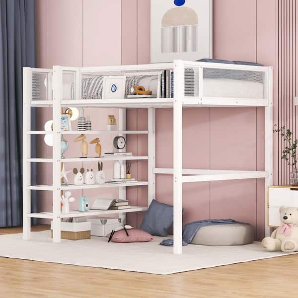 Pink Twin Platform Bed