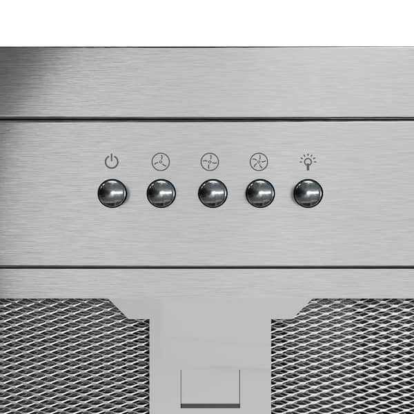 VIKIO 30 in. 500 CFM Ductless Convertible Insert Range Hood in