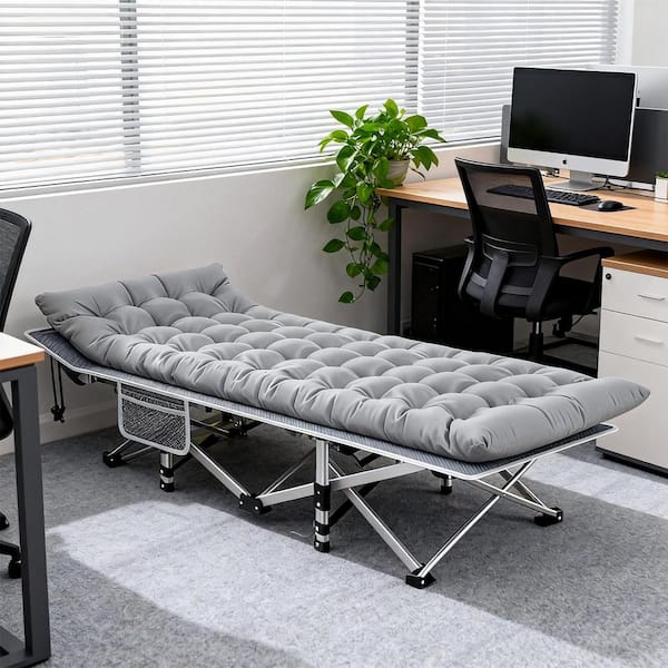 Folding Camping Cot, Heavy-Duty 800 lbs., Waterproof 1200D Oxford Fabric, Quick Setup, Portable Outdoor Bed