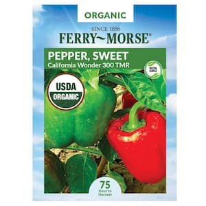 Organic Pepper California Wonder Fruit Seed