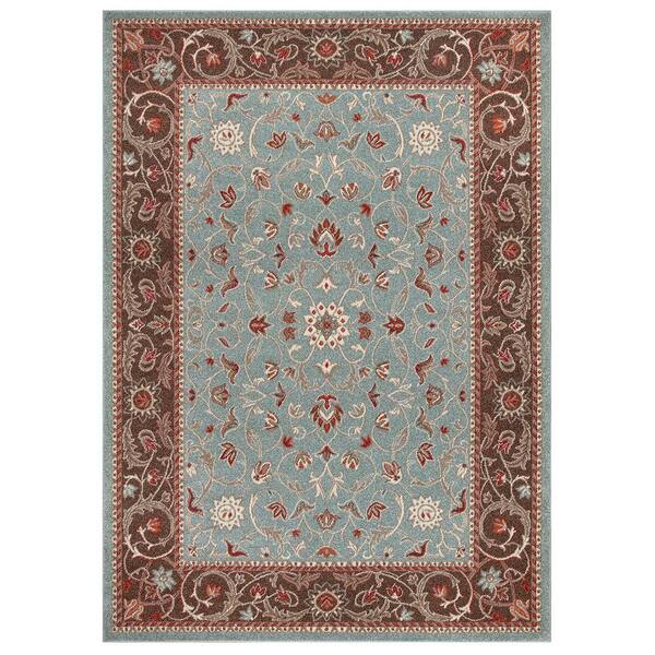 Concord Global Trading Chester Flora Blue 3 ft. x 4 ft. Area Rug