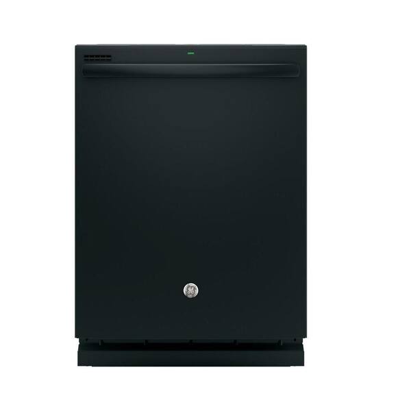 GE Top Control Dishwasher in Black with Steam Prewash