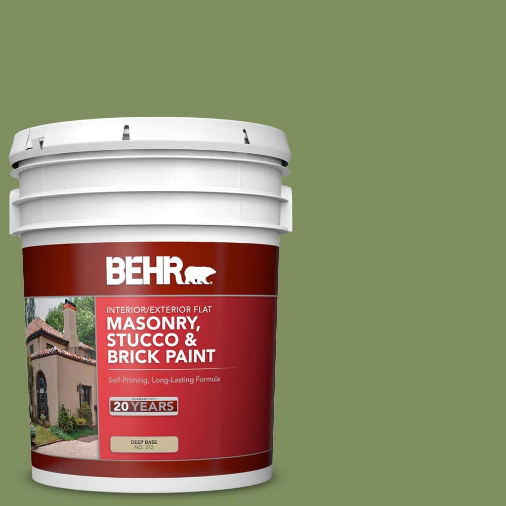 5 gal. #PPU10-03 Green Energy Flat Interior/Exterior Masonry, Stucco and Br