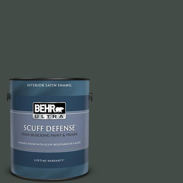 BEHR ULTRA 1 gal. Home Decorators Collection #HDC-CL-21 Sporting Green Extra Durable Satin Enamel Interior Paint & Primer