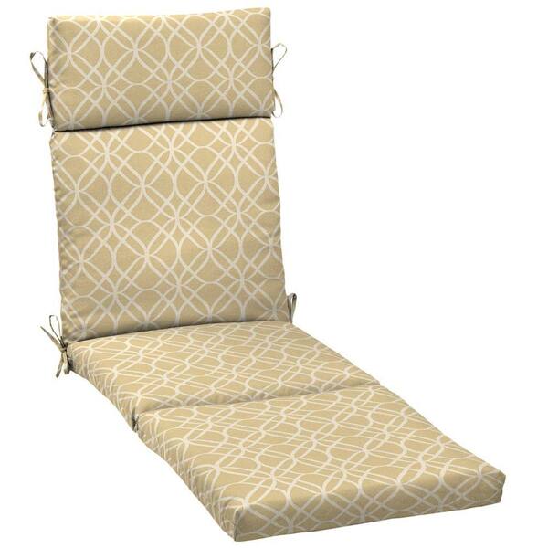 Hampton Bay Roux Sandollar Chaise Lounge Cushion-DISCONTINUED