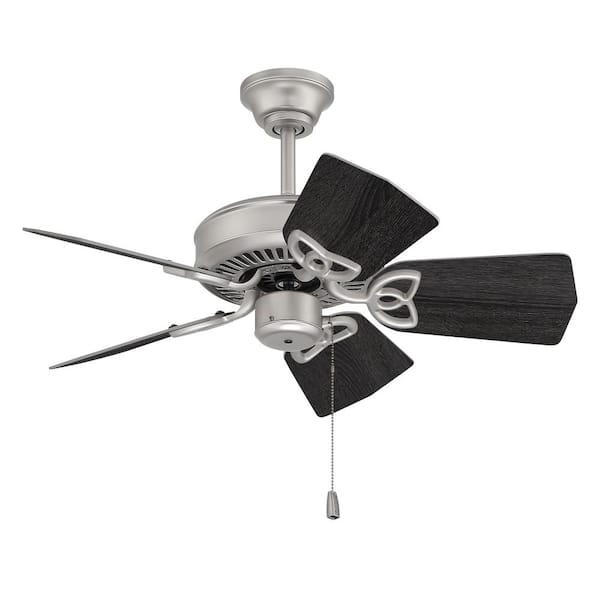 CRAFTMADE Piccolo 30 in. Indoor Dual Mount 3-Speed Reversible Motor Ceiling Fan in Brushed Satin Nickel Finish