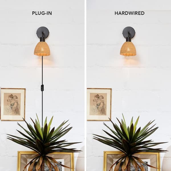 Plug in deals wall sconce globe