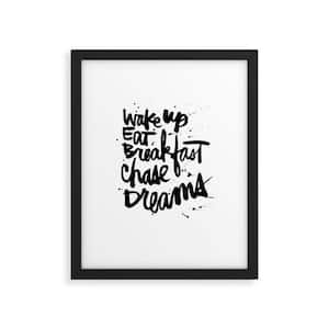 WAKE UP by Kal Barteski Framed Art Print Typography Wall Art 24 in. x 18 in.