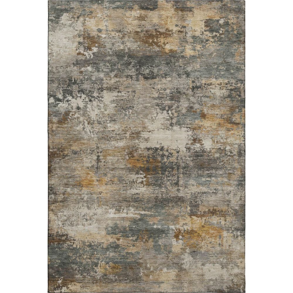 Mayfield Premium Machine Washable Abstract AMF2368 Khaki 9 ft. x 12 ft. Area Rug price history on PriceWatchPro