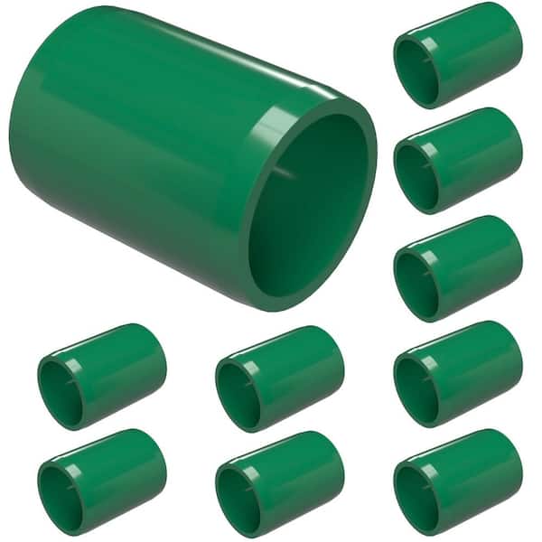 Formufit 3/4 in. Furniture Grade PVC External Coupling in Green (10-Pack)