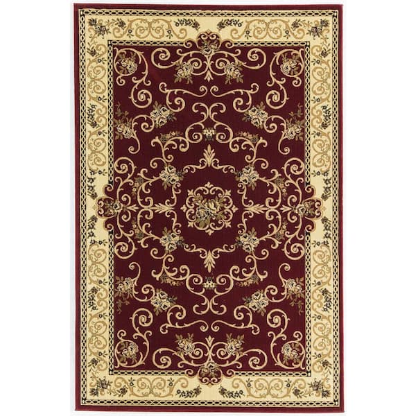 Rugs America Rugs America Souvanerie Red 2 ft. x 3 ft. Indoor Area Rug