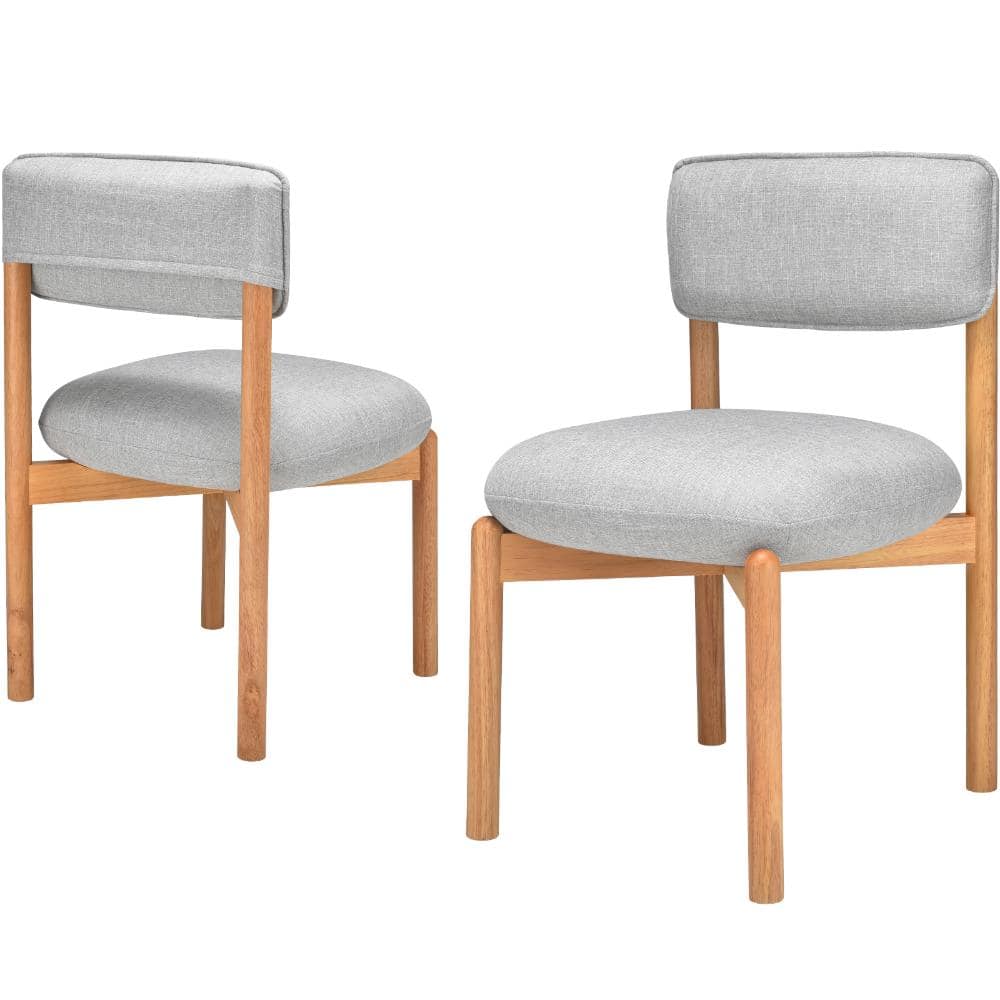 2pcs Wood Blended Linen Gray Dining Chair price history on PriceWatchPro
