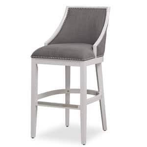 Lanie 30 in. Off White Stationary Bar Stool